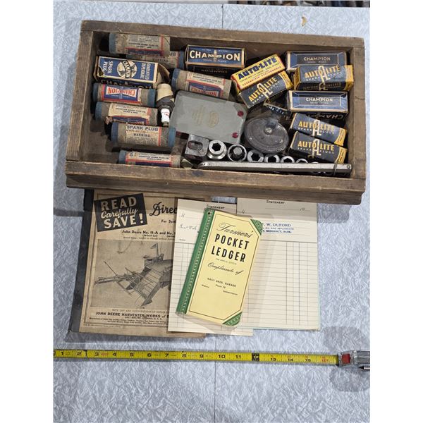 Antique Spark Plugs, Manual, etc.