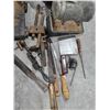 Image 2 : Vintage/Antique Cast Iron Waffle Maker, Bee Smoker & Hand Tool Lot