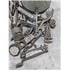 Image 2 : Vintage Galvanized Funnel, Oil Cans & Mixed Wrench Lot