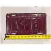 Image 2 : Vintage Sask license Plate 54' 161-271