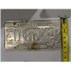 Image 2 : Vintage Manitoba License Plate 71' CX 38-03