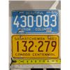 Image 1 : (2) Vintage Sask/BC License Plates 1965 and 1967