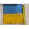 Image 2 : (2) Vintage Sask/BC License Plates 1965 and 1967