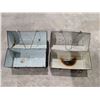 Image 3 : (2) Vintage Tin metal Lunch Boxes