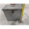 Image 2 : Vintage Galvanized ~1930 Ballot Box 17x17x12"