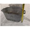 Image 3 : (2) Vintage Galvanized Tubs 25x12x12"