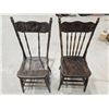 Image 1 : (2) Vintage Press back Chairs