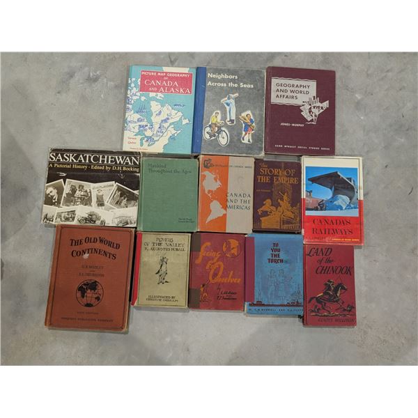 Lot of Vintage Canadian/Sask Books