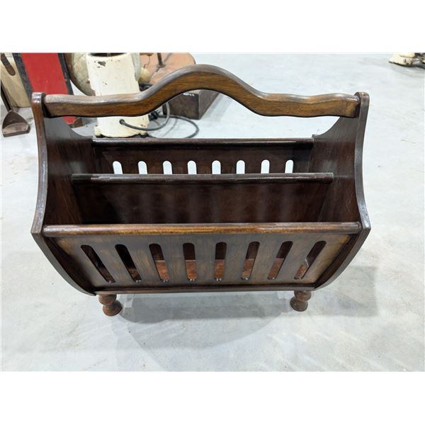 Vintage Wooden Magazine holder