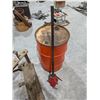 Image 1 : Vintage Oil Drum w/ Canada Made Oil/ Barrel Pump