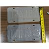 Image 2 : (2) Vintage Sask License Plates 1971-72