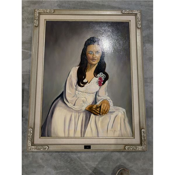 Vintage 1978 Painted Mary Nagy /78' "Linda" 47x33