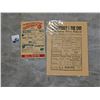 Image 1 : (2) Vintage Wakaw Sale Advert Flyers