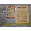 Image 2 : (2) Vintage Wakaw Sale Advert Flyers