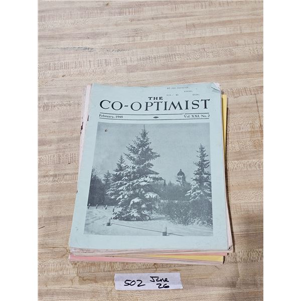 (34) Vintage “The Co-Optimist” Periodicals (1930’s & 40’s)