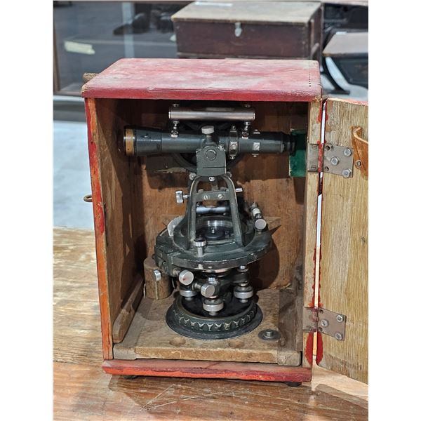 Antique Surveyors Transit w/ Case