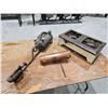 Image 1 : Vintage 2-Burner Camp Stove, Antique Blowtorch, Copper Pump