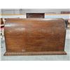 Image 3 : Antique Wooden “Coffin Top” Sewing Machine Cover