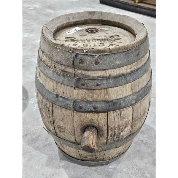 Rare Antique Calgary Brewing Co. Wooden Keg (Early 1900s), 24” Tall