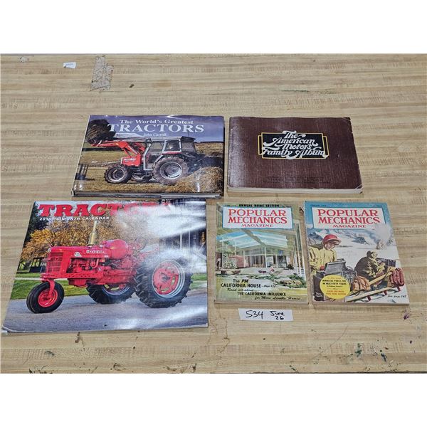 (5) Vintage Tractor & Motors Book/Papers Lot