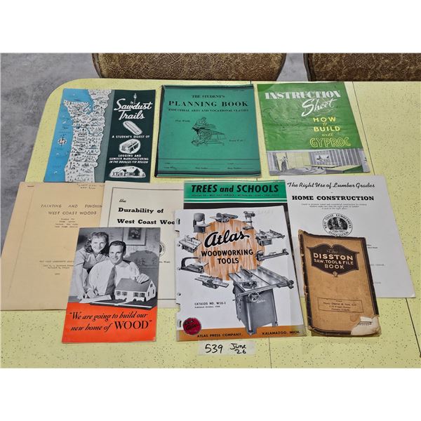 Vintage Woodworking & Builders Paper Lot