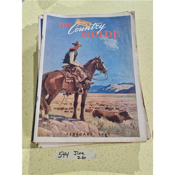(16) Vintage Issues of Country Guide Magazine