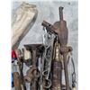 Image 3 : Antique Tool & Kitchen Lot – Vintage “Triumph” Apple Peeler, Knives, Blow