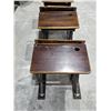 Image 2 : Row of Antique School Desks