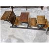 Image 1 : Row of Antique School Desks