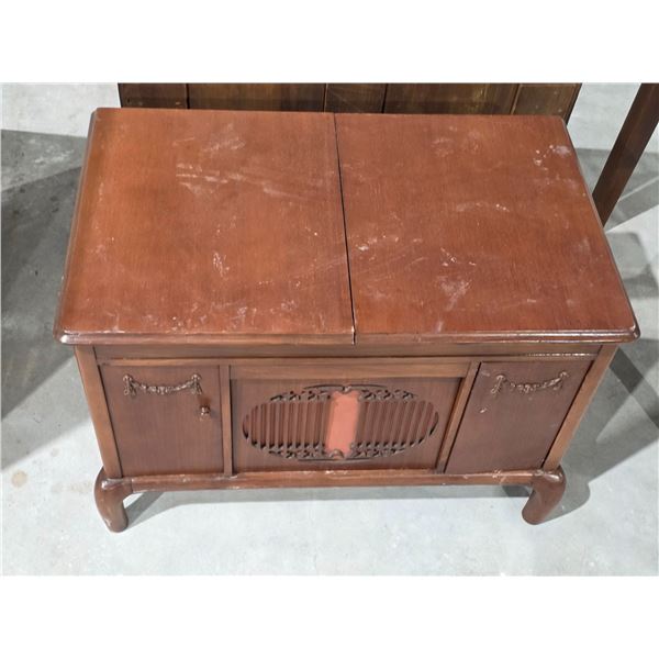 Antique Brunswick "York" Console Phonograph Cabinet