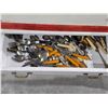Image 3 : (2) Wood Cabinets and Cutlery (Some Silver)