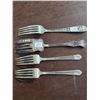 Image 4 : (2) Wood Cabinets and Cutlery (Some Silver)