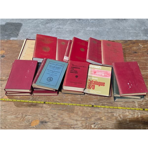 Vintage Saskatchewan Law Books