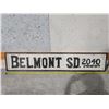 Image 2 : vintage Wood Belmont SD 2040 Sign 68x14"
