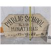 Image 2 : Vintage Public School No359 Minatinas Wood Sign 26.5x47"