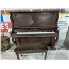 Image 1 : Vintage Bernhard Heintzman Toronto Upright Piano and Bench