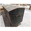 Image 4 : Antique Rolling Wood Storage Chest 32x23x55