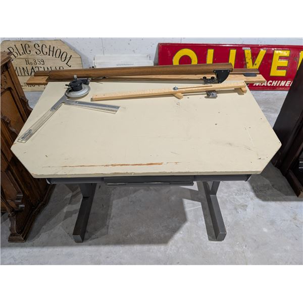 Vintage Vemco V-Track X137778 Drafting table
