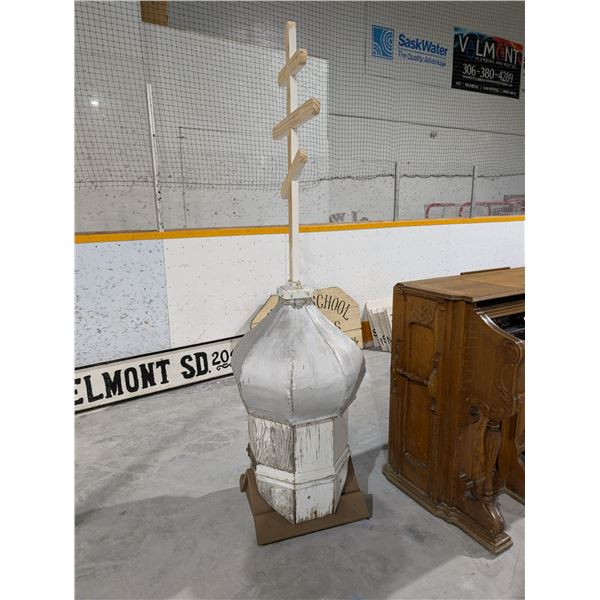 Vintage or Antique Top Part of Church Building 84 Height