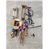 Image 1 : Lot of Vintage Items (Crutches, Edison Tube, Bulbs, and etc.)