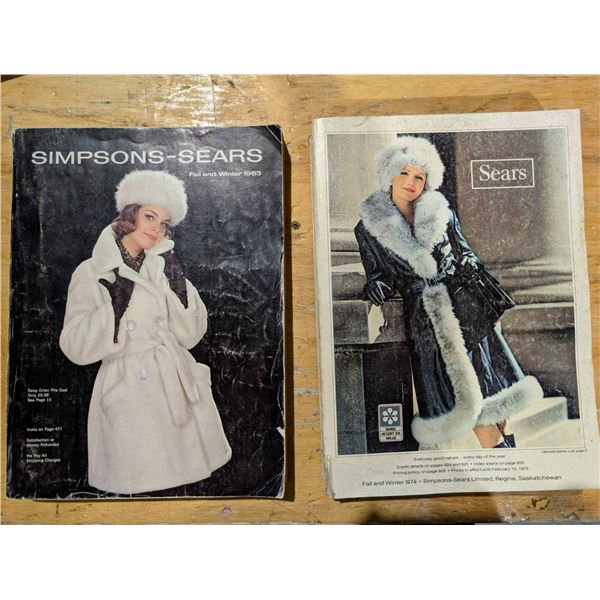 (2) Sears Vintage CatLog's 1963 and 1974