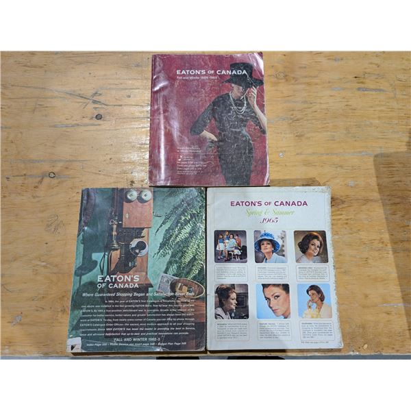 (3) vintage Eaton's of Canada Catalogs 1962-1966