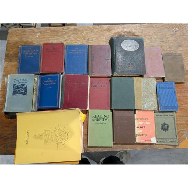 Vintage Poems, verses, and Wakaw 'The Torch" 20th Century School year Folders