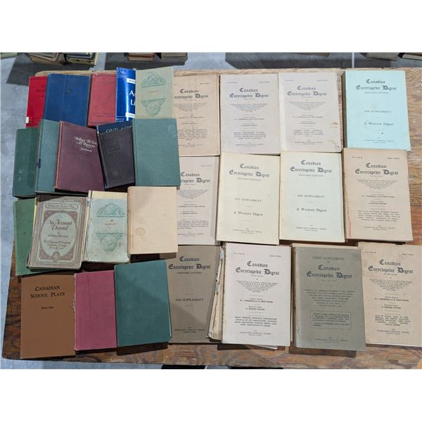 Canadian Encyclopedic Digest Vintage Books w/ misc. books