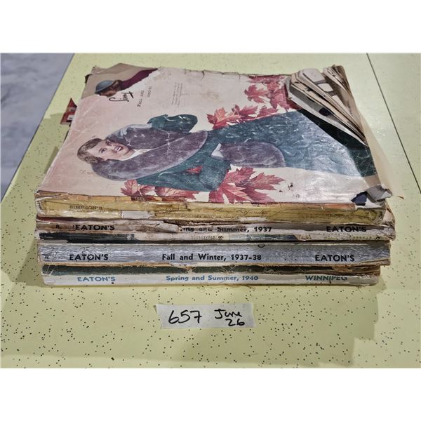 (4) Vintage Department Store Catalogues – Eatons 1937-38, 1940 & Simpson’s 1950-51