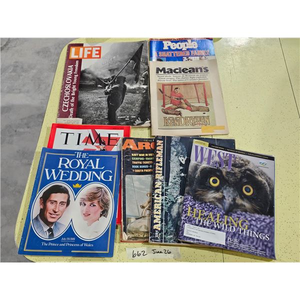 Lot of Misc. Vintage Magazines inc. Royal Wedding, etc.
