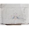 Image 3 : Lot of Embroidered Linens – Doilies, Pillowcases, etc.