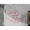 Image 5 : Lot of Embroidered Linens – Doilies, Pillowcases, etc.
