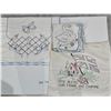 Image 1 : Vintage Embroidered Items – Inc. WWII Era Patriotic Canadiana Hand Embroidered Pillowcase