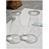 Image 5 : Lot of Misc. Hand Embroidered Baby Linin, Basket, (2) Vintage Glass Chimneys etc.